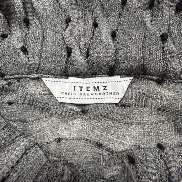 Itemz Chris Baumgartner Womens Gray Cowl Neck Long Sleeves Sweater Tunic Top OS - Picture 3 of 8